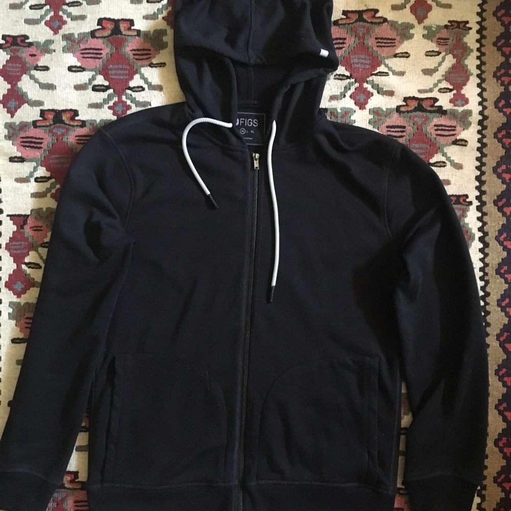 Men’s Figs Hoodie Black- Medium